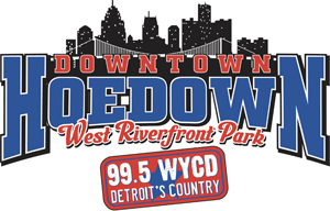 99.5 WYCD Downtown Hoedown West Riverfront Park logo
