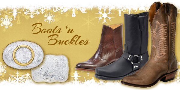 Western Boots and buckles at Scott Colburn Boots and Western Wear