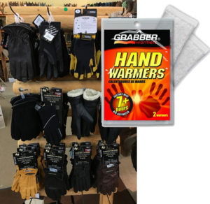 Receive a complimentary 2-pack of hand warmers with your purchase of gloves